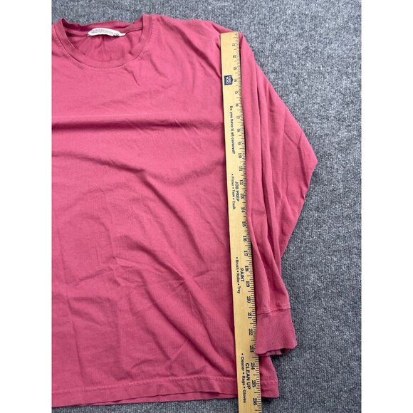 DB Journey T Shirt Men's Large Pink Long Sleeve Crew Neck Travel Gear Logo - Picture 5 of 11